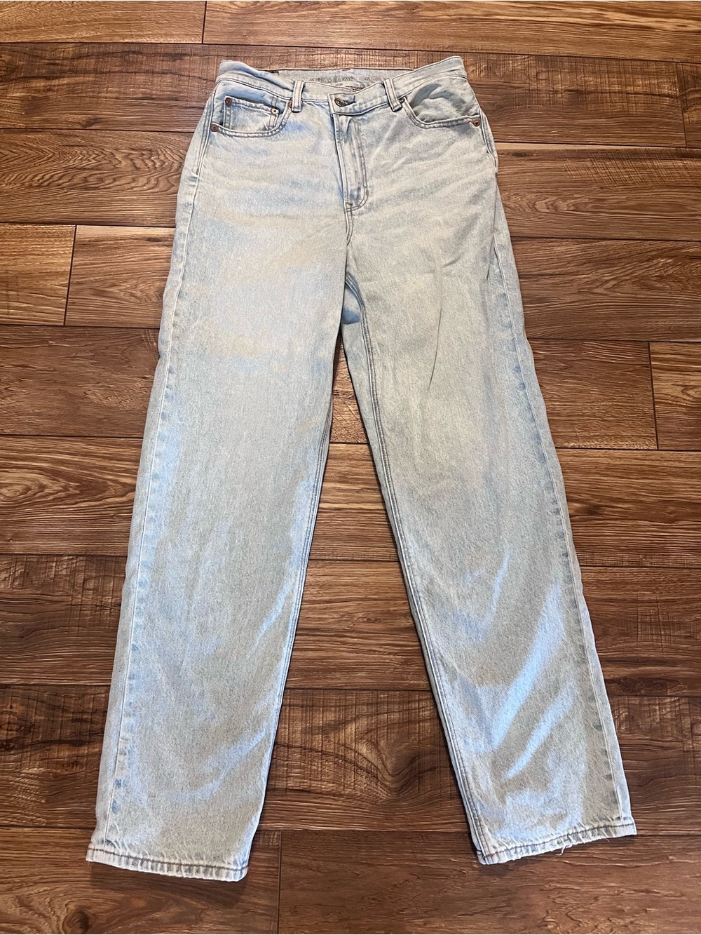 American Eagle Outfitters Light Blue Straight Leg Jeans